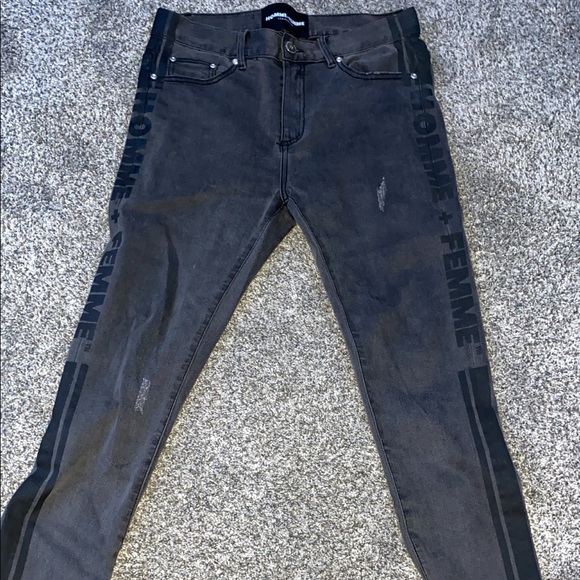 homme femme jeans i worn once or twice - Picture 1 of 7